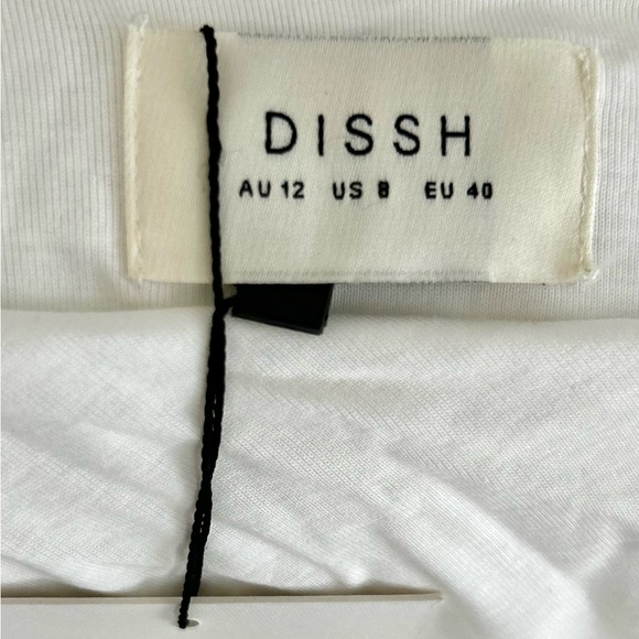 🍒NWT DISSH Alexandria Hybrid Sleeveless Midi Dress in White. Size: 8 - Picture 14 of 16